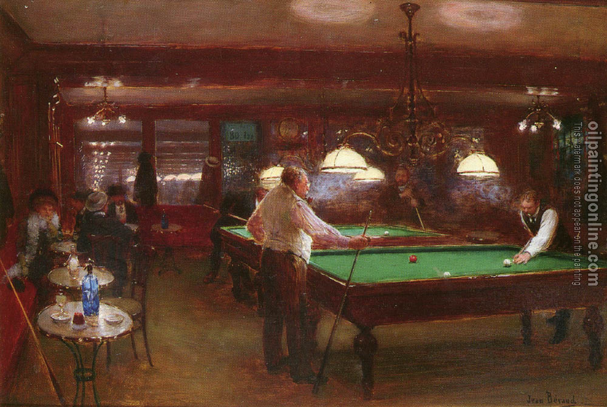 Jean Beraud - PARTIE DE BILLARD